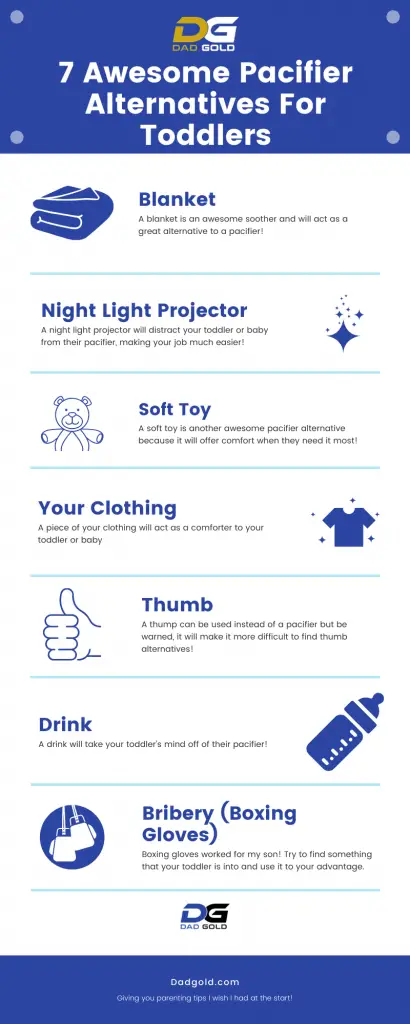Pacifier Alternatives For Toddlers Infographic