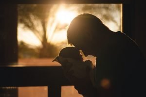 Dad feeling left out take advantage of alone time