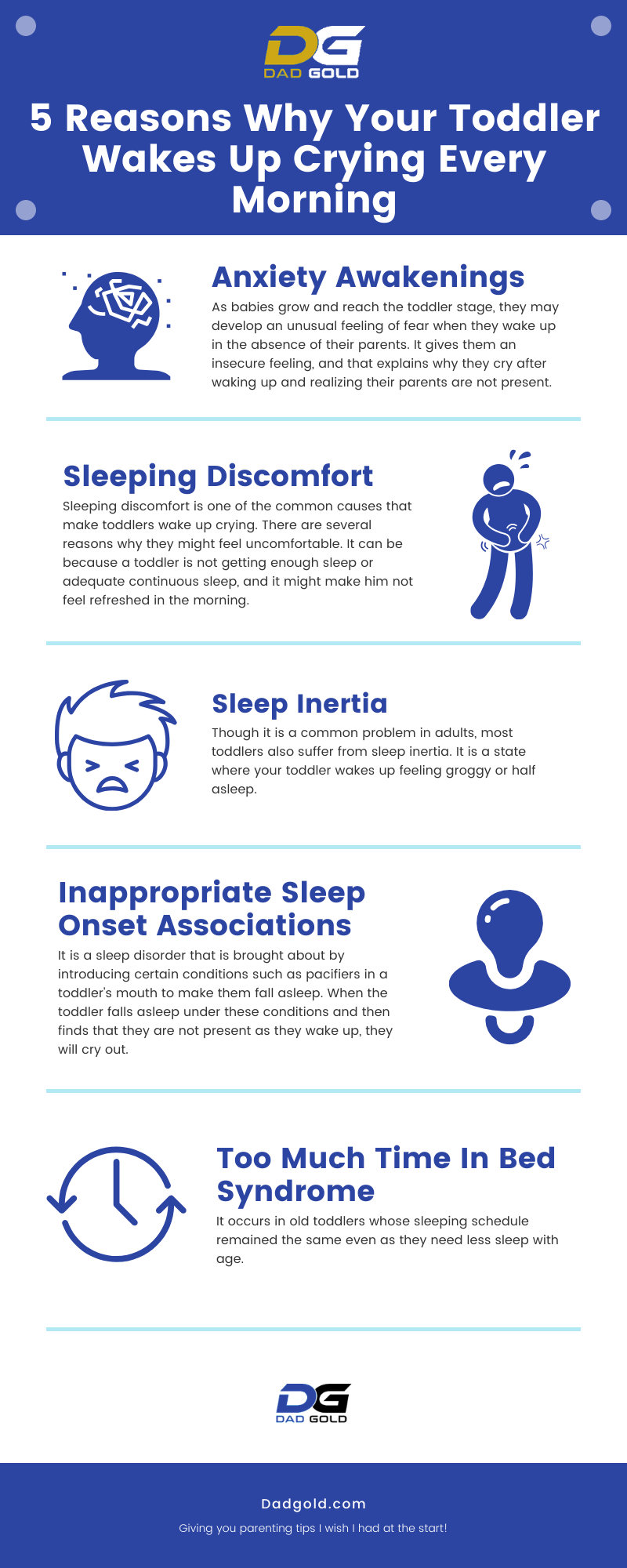 5 Reasons Why Your Toddler Wakes Up Crying Every Morning Infographic