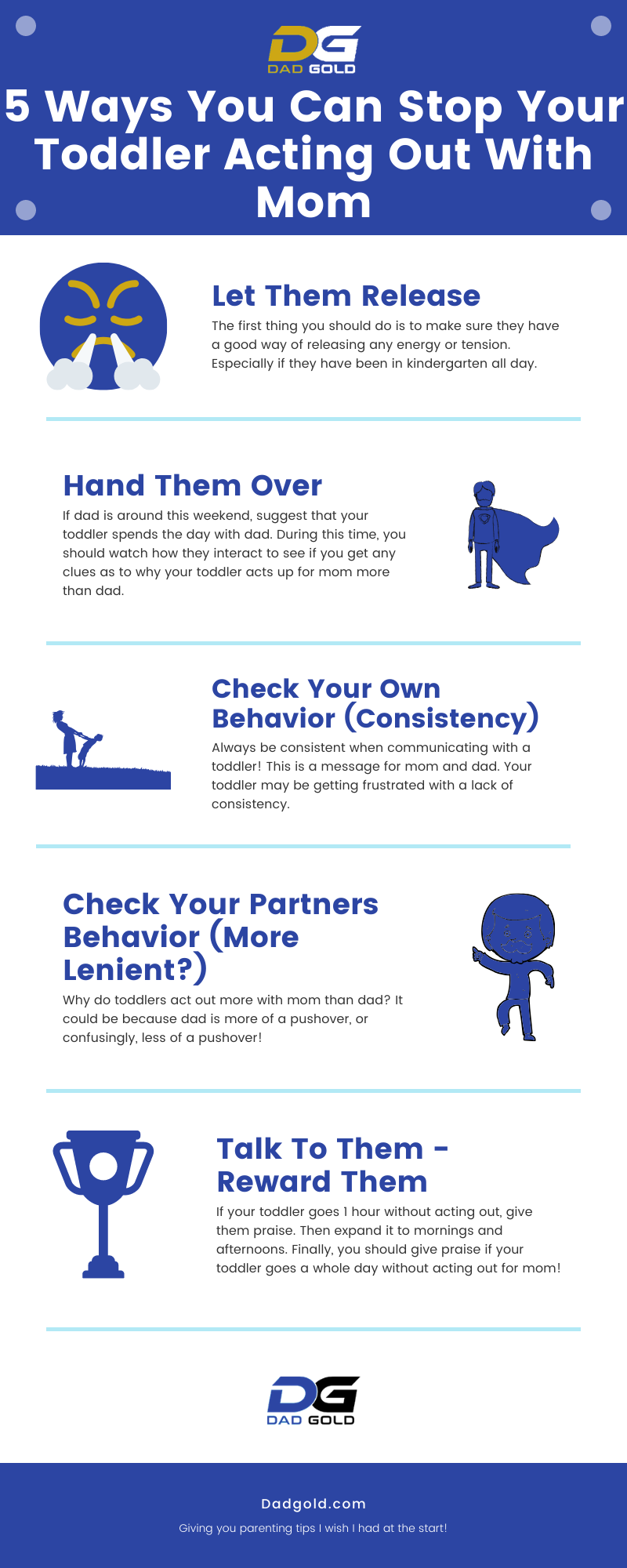 5 Ways You Can Stop Your Toddler Acting Out With Mom Infographic