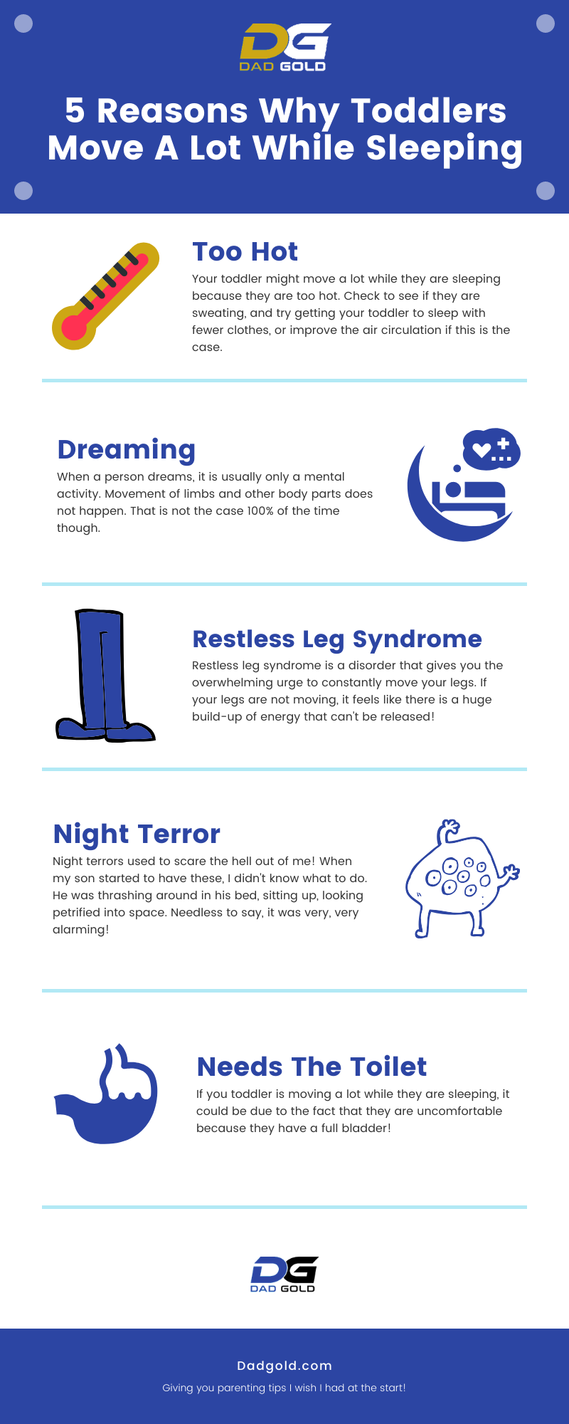5 Reasons Why Toddlers Move A Lot While Sleeping Infographic Why Do Toddlers Move A Lot While Sleeping