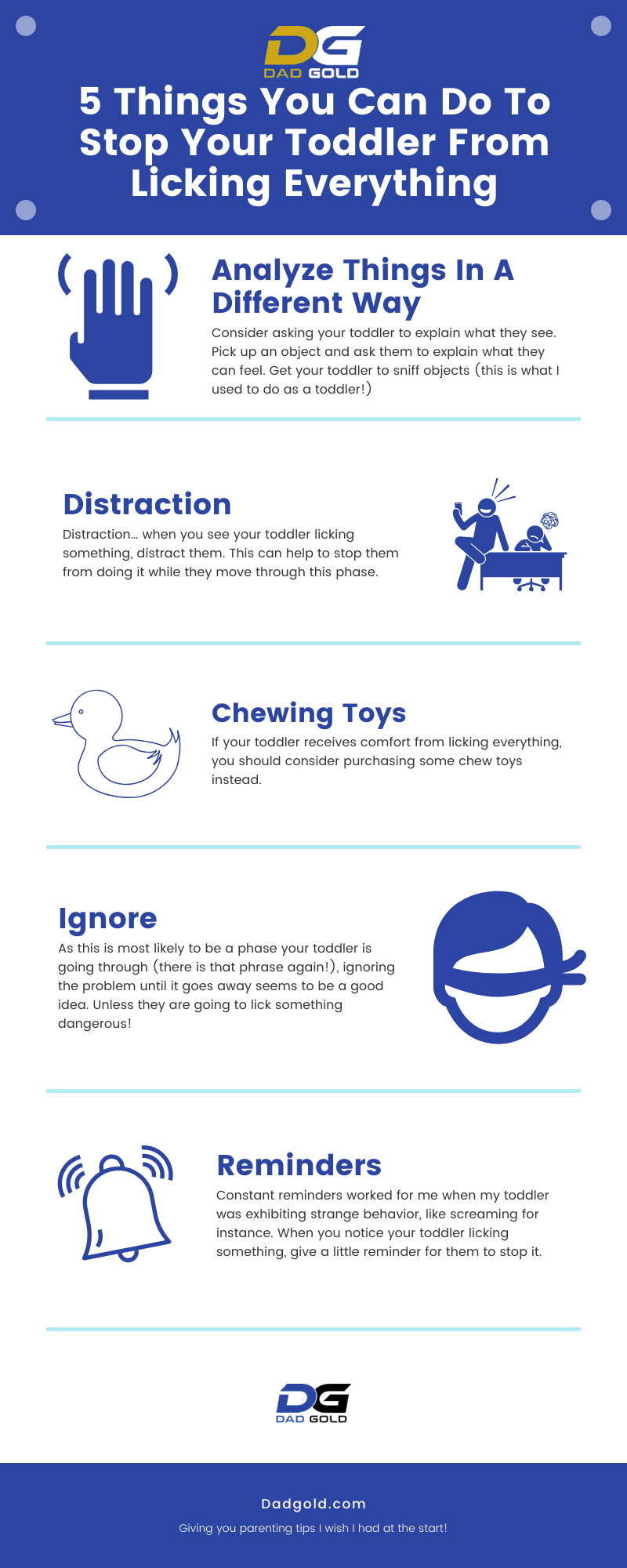 5 Things You Can Do To Stop Your Toddler From Licking Everything Infographic