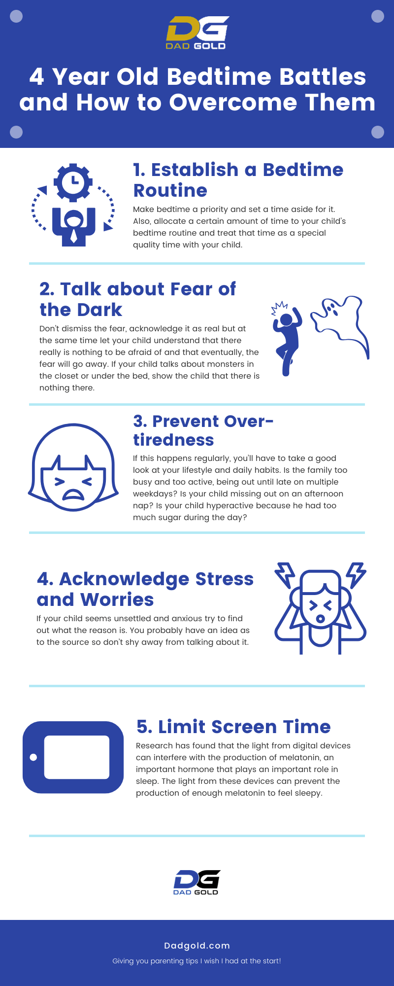 4 Year Old Bedtime Battles and How to Overcome Them Infographic