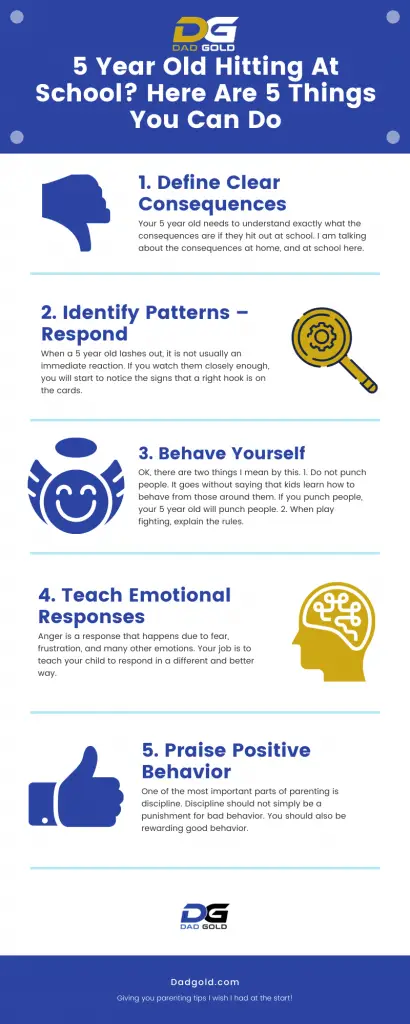 5 Year Old Hitting At School Infographic