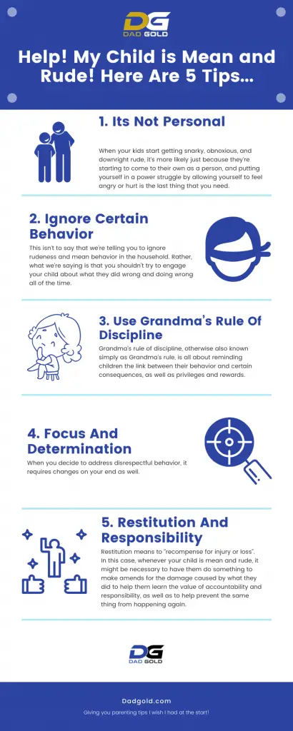 Help My Child is Mean and Rude Here Are 5 Tips Infographic
