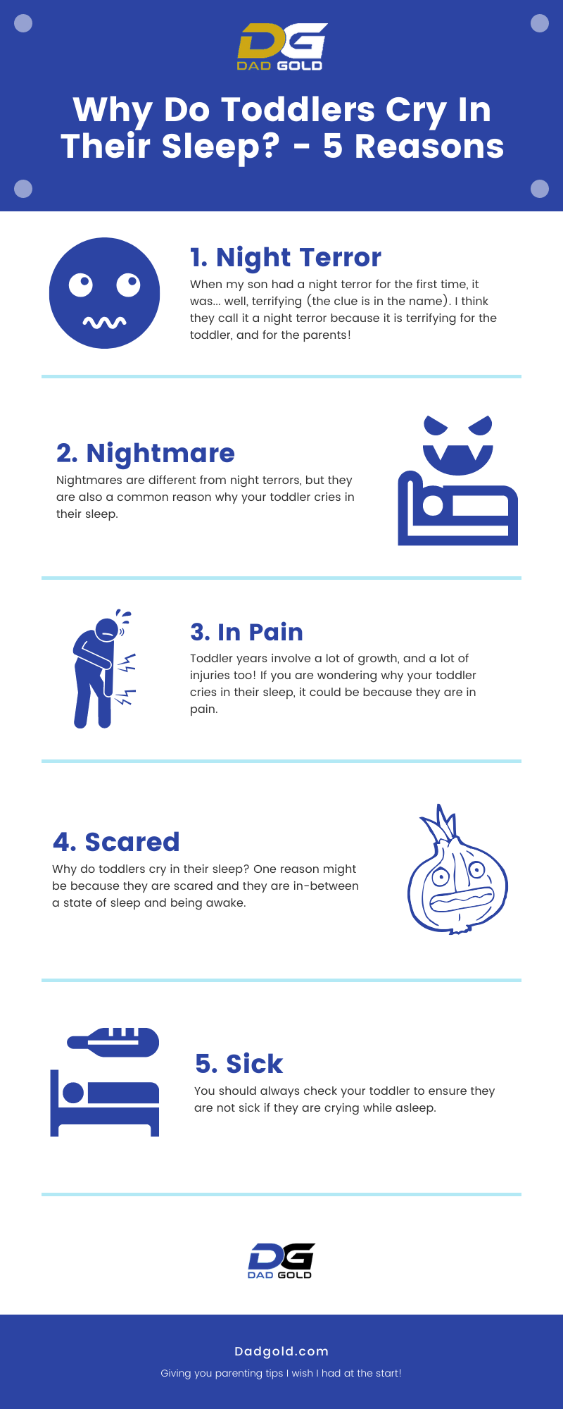 Why Do Toddlers Cry In Their Sleep Infographic