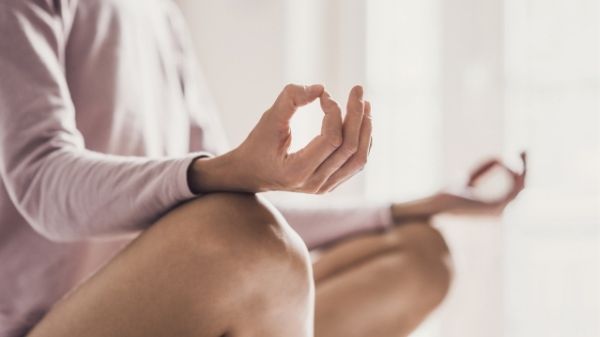 lady meditating