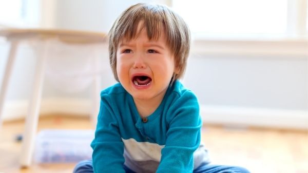 crying toddler boy