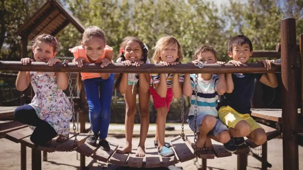 kids in a playground