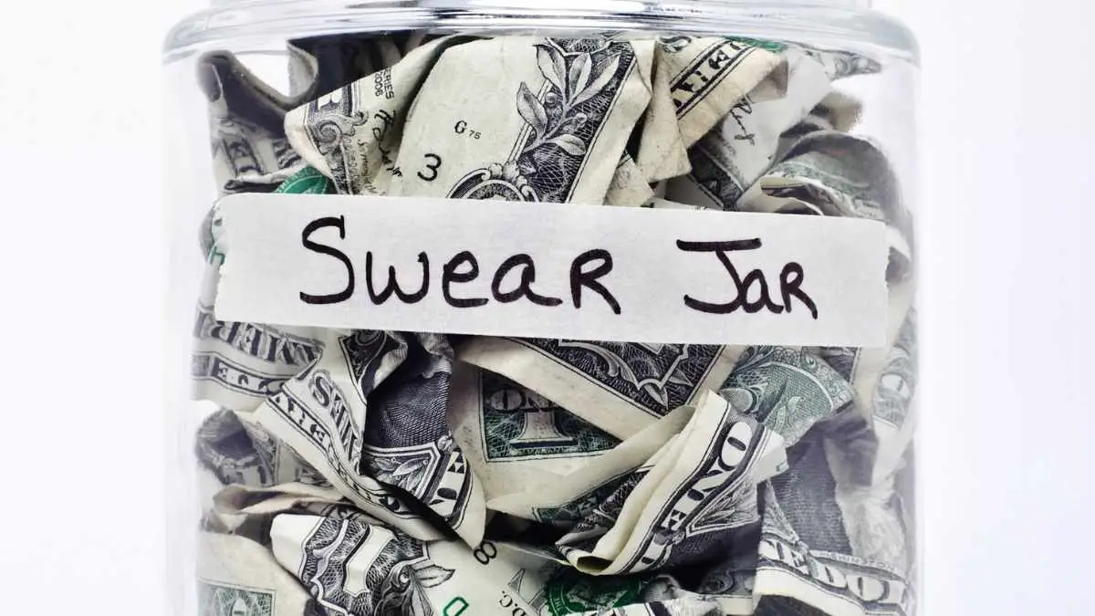swear jar - how to punish a child for swearing