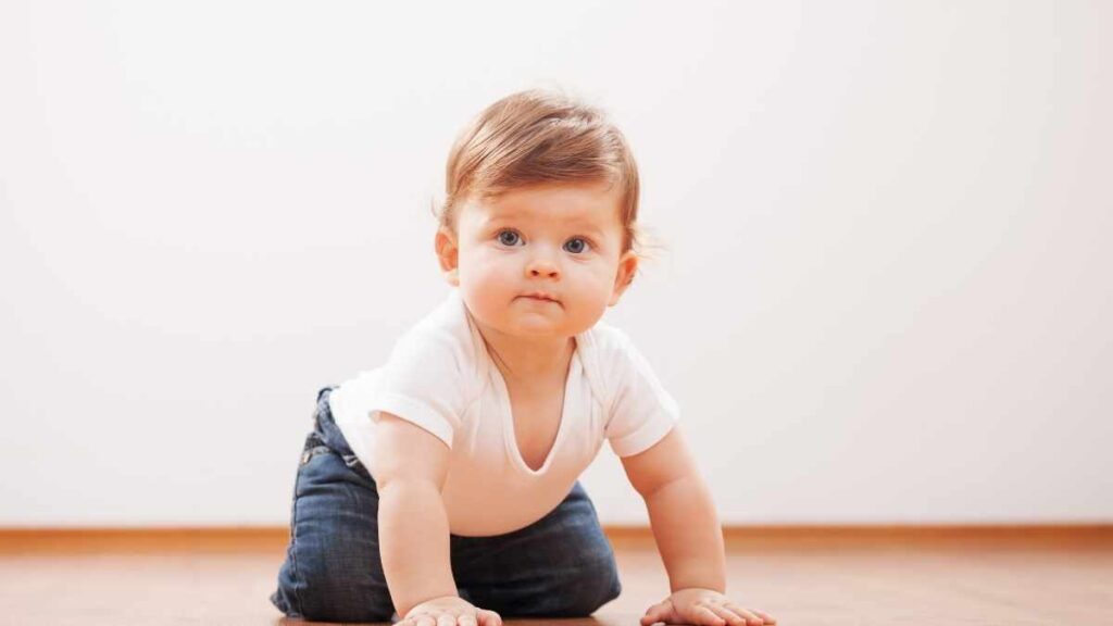 baby crawling