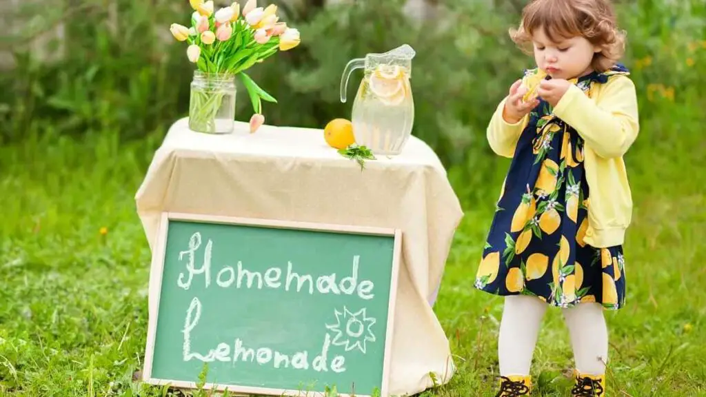 toddler lemonade homemade stall