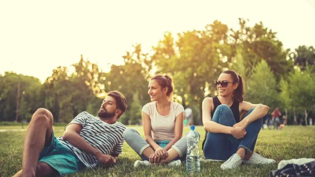 friends chilling out