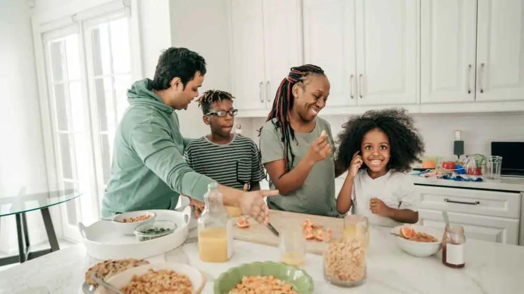 healthy eating family